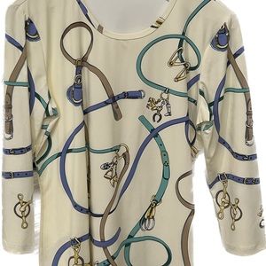 J McLaughlin Signature Tee Equestrian MED